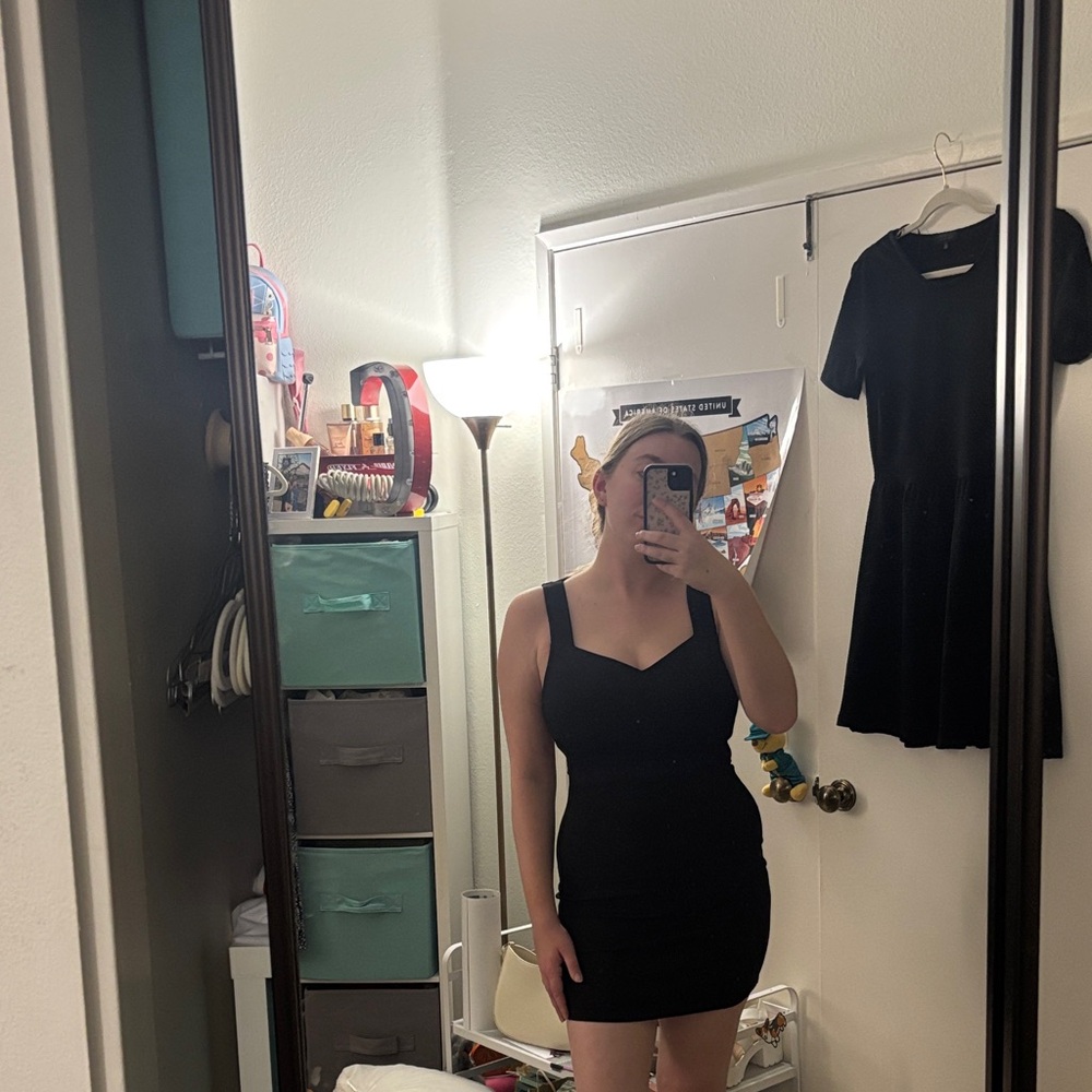 Windsor Black Sleeveless Mini Bodycon Dress